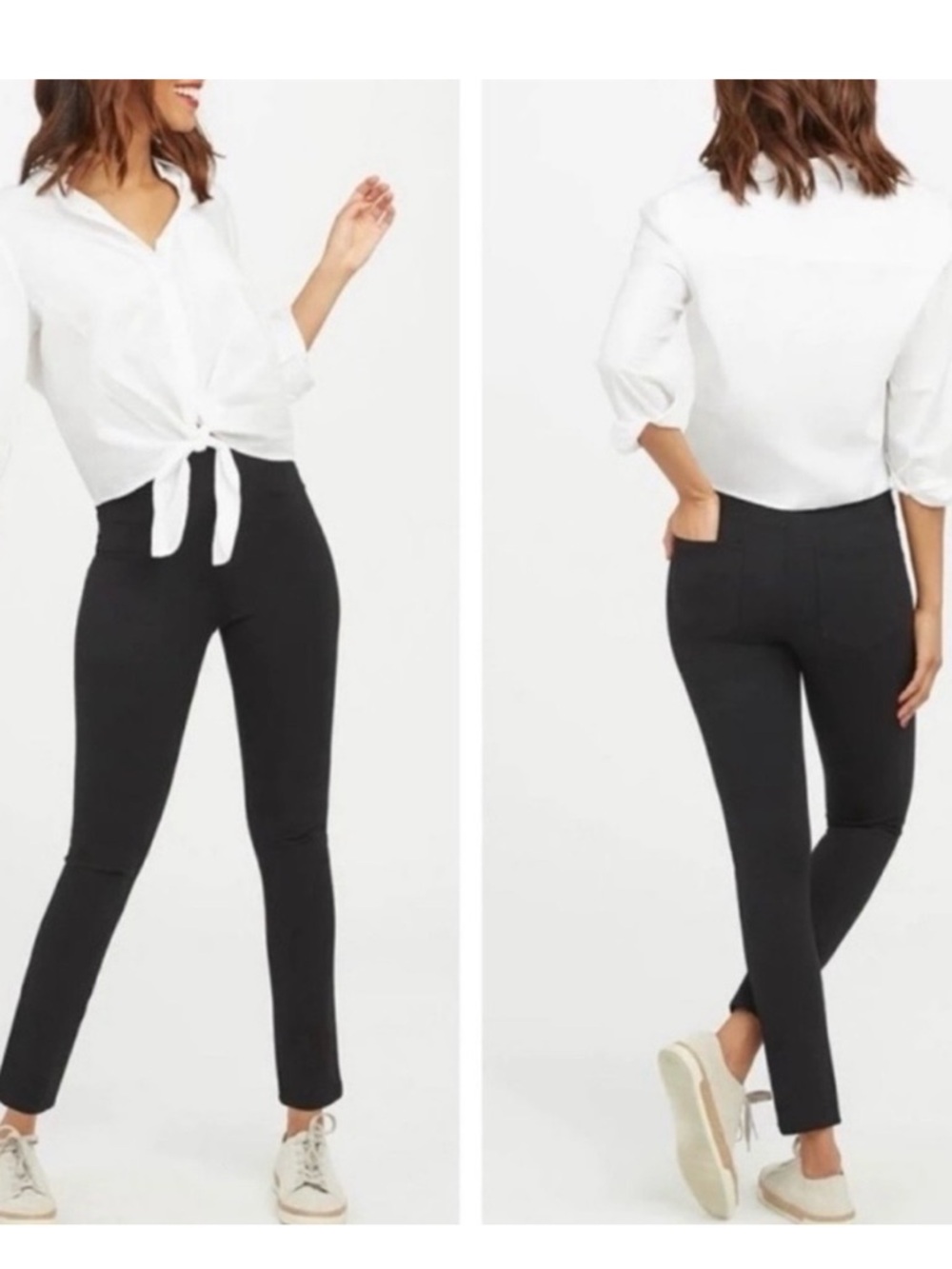 SPANX Ponte The Perfect Pants Ankle Black Size M